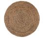 Tapis rond en jute et coton Elliot 160 cm