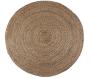 Tapis rond en jute et coton Elliot 160 cm