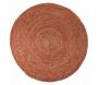 Tapis rond en jute et coton Elliot 160 cm