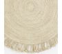 Tapis rond en jute avec franges - AUBRY GASPARD