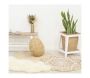 Tapis rond en jute naturelle motif ethique - AUB-4460