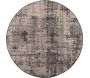 Tapis rond en polypropylène gris Catania