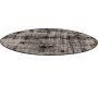 Tapis rond en polypropylène noir Catania - SDE-0331