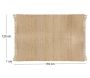 Tapis en toile de jute avec franges 120x170 cm - 43,73