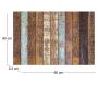 Tapis en vinyle effet bois - CON-0198