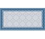 Tapis en vinyle effet carreaux de ciment 8 bleu