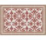 Tapis en vinyle effet carreaux de ciment carreaux 7 rouge