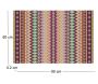 Tapis en vinyle effet tissage rouge multicolore - CON-0192