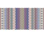 Tapis en vinyle effet tissage violet multicolore