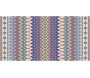 Tapis en vinyle effet tissage violet multicolore