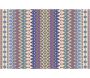 Tapis en vinyle effet tissage violet multicolore