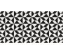 Tapis en vinyle graphique noir et blanc