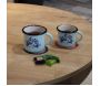 Tasse en émail coloré Décors - 7