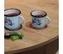 Tasse en émail coloré Décors - 5