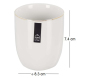 Tasse en porcelaine liseré doré 18 cl - 8