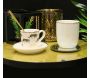 Tasse en porcelaine liseré doré 18 cl - 6