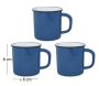Tasses en émail coloré Classic (Lot de 3) - 5