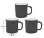 Tasses en émail coloré Classic (Lot de 3) - 5