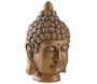 Tête de Bouddha en résine dorée