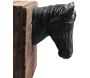 Tête de cheval noir en résine - Farmwood animals