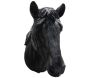 Tête de cheval noir en résine