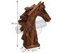 Tête de cheval en teck recyclé - AUBRY GASPARD