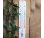 Thermomètre extérieur sur plaque métal 45cm - WORLD OF WEATHER