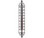 Thermomètre extérieur en plastique Arabesque 41 cm