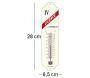 Thermomètre en métal Pub 28 x 6.5 cm - IMC-0182