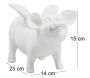 Tirelire cochon avec ailes en résine 14 x 25 x 15 cm - STOOBZ