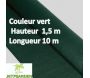 Toile brise-vue haute densité verte - 82,80