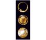 Toile décorative Golden circle 30 x 80 cm