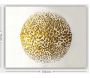 Toile décorative Golden stone 70 x 100 cm - ASI-1245