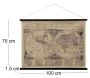 Toile décorative Mappemonde 100 x 75 cm - ORIGEN