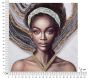 Toile décorative fait main Naomi 100 x 3 x 100 cm - MAU-0294