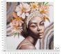 Toile décorative fait main Naomi 100 x 3 x 100 cm - MAU-0293