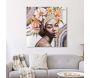 Toile décorative fait main Naomi 100 x 3 x 100 cm - MAURO FERRETTI