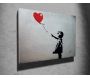 Toile décorative fille avec ballon 100 x 70 cm - 44,90