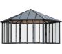 Tonnelle de jardin fermée en alumnium et polycarbonate Garda 30 m²