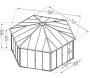 Tonnelle de jardin fermée en alumnium et polycarbonate Garda 30 m² - PAA-0451