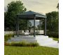 Tonnelle de jardin hexagonale en aluminium et polycarbonate Roma - 8