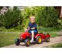 Tracteur à pédales enfant avec capot ouvrant et remorque Supercharger - FALK