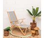 Transat avec repose pieds multicolore - Italiadoc