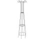 Treilli en acier 40 x 160 cm Obelisk
