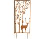 Treilli en fer décoratif Cerf arboré 60 x 10 x 140 cm