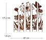 Treillis brise vue en 5 parties Fleurs - ESS-1789