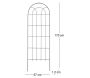 Treillis support pour plantes en acier noir - ESS-1794