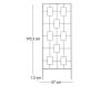 Treillis support pour plantes en acier noir - ESS-1793