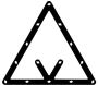 Triangle de positionnement multi-combinaisons pour billes de 57mm (Lot de 6) - 