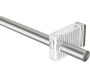 Tringle à rideaux extensible en acier Flute